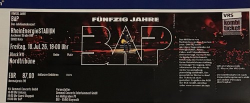 Bap jubiläumskonzert jahre - jubiläumskonzert, 50