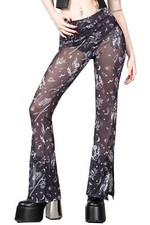 KILLSTAR Mesh Schlaghose - Dazed Skull Mesh Demon Angel Bat Gothic Alternative