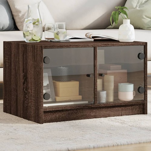Couchtisch mit glastüren - couchtisch,