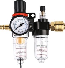 1/4" Druckluft Filter Druckminderer Ölabscheider Wasserabscheider Für Kompressor