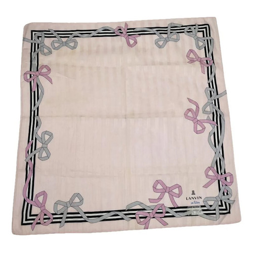 Lanvin pink silk scarf - lanvin,