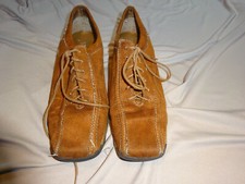 Schuhe braun, Velorlederoptik Gr.  38