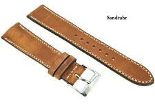 Horween Dublin Uhrenarmband 18 19 20mm mittelbraun, made in Germany  /  134