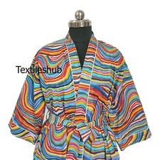 Indisch Baumwolle Robe Langer