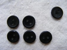 ca 1,1 cm 5 Stück Knopf Sammlung Set alt Knöpfe Bluse Hemd braun schwarz dunkel