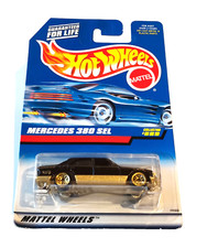 ✅  Hot Wheels MERCEDES 380 SEL in OVP * Black & Gold * HW Mainline 1998 * MOC