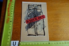 Alter Aufkleber Mode Kleidung Jeans Jackets Denim and Outdoors KNOCK OUT