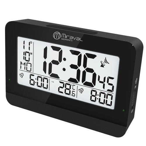 Lcd digitaler funkwecker datum - lcd,