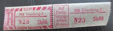 (#1194) DDR Einschreibemarke