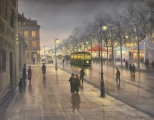 Ölgemälde Boulevard im