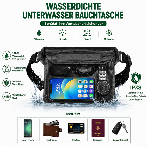 Wasserdichte gürteltasche dry - gürteltasche,