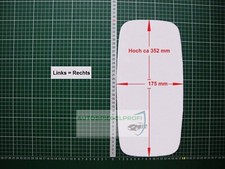 Ersatzglas Außenspiegel Spiegelglas Reisemobil Hymer B Arcol Bj ca 2007 Konvex