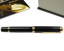 Pelikan Souverän M1000 Schwarz Gold 18 Karat EF-Feder Bicolor Classic TOP