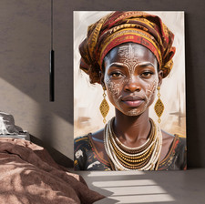 Afrikanische Frau Kunst
