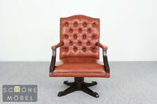 Hübscher Chesterfield Sessel Ledersessel Echtleder 1er Leder Armchair English
