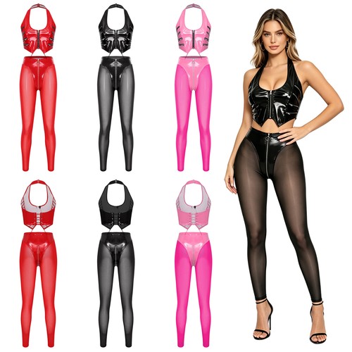 Damen glänzendes leder - damen, pu-leder