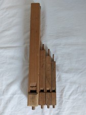 4 Orgelpfeifen, Holz, Walckerorgel, 1877