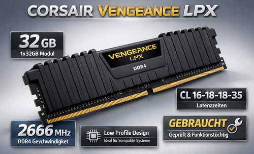 Corsair vengeance lpx 32gb - corsair,
