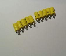 10 Querlochstecker (Bananen-)