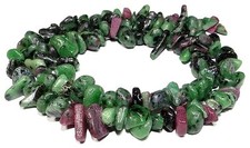 😏 Rubin Zoisit Perlen Splitter-Nuggets ca. 5 - 8 mm Edelsteinperlen Strang 😉