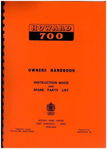 Howard 700 garten rotavator - howard,