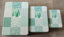 3er Set- Plätzchendosen - Gebäckdose - Blechdose- rechteckig- neu - Winterwald