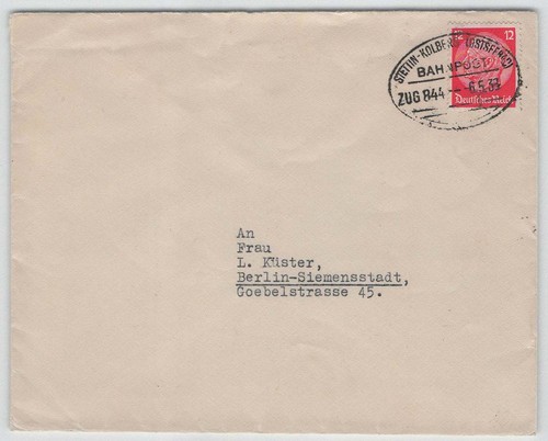 Reich bahnpost - d.,