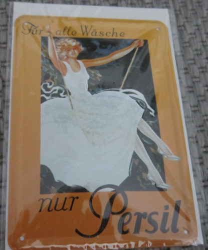 Blechschild nur persil mit - blechschild,