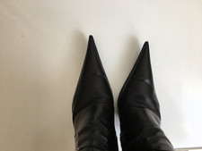 High Heel Echtleder Stiefel Kniestiefel von Icone " Made in Italy" sehr spitz