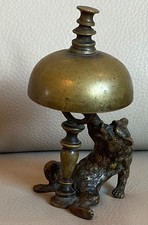 Wiener Bronze ? Bär mit Glocke Tisch Klingel Hotelglocke Dienstboden Klingel