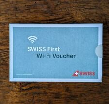 ! Swiss Connect Internet WiFi Voucher First Class UNLIMITED PREMIUM FULL FLIGHT 