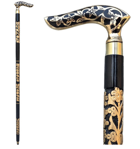 Victorian messing griff holz - victorian,
