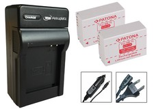 2 x Akku + Ladegerät für Canon PowerShot G10, G11, G12, SX30 IS - NB-7L