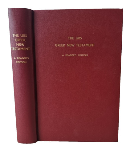 The ubs greek new testament - ubs,