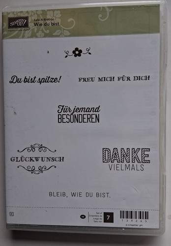 Stampin stempelset wie du - up,