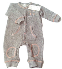 Strick Strampler Gr.62 68 74 Cool Club NEU 100% Baumwolle grau einteiler baby