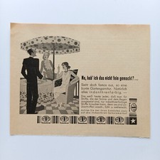 1930 Indanthren Textil Farbe Indanthron Werbeanzeige Werbung Reklame Print Ad