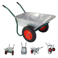 Schubkarre Gartenschubkarre Schiebkarre Zweirad verzinkt Karre 100l 160kg 