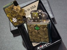 Zippo GOLDEN CLOVER Trick TEAL Limited Edition Nr. 0613/1000