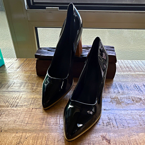 Damen pumps schwarz lackleder - damen,