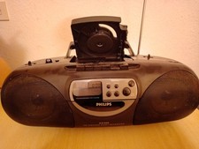 ? Philips AZ1000 Boombox ? CD Radio Kassette Player Retro tragbar schwarz