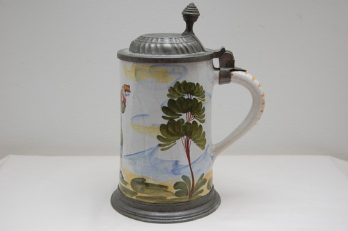 Antiker fayence krug - antiker,