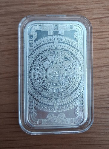 1oz silber aztekenbarren 999 - 1oz, .999