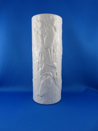 Vintage relief porzellan - relief, vase