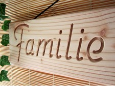 Holzschild, Schild mit