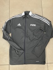 Adidas FIFA Team Jacke Trainingsjacke Grau Größe M Deutschland Schiedsrichter