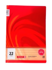 4x Schulheft A4 kariert Lineatur 22 (16 Blatt) | Brunnen Premium Heft