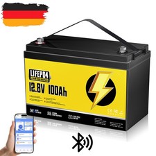 Bluetooth 12V 100Ah 200AH LiFePO4 Lithium Batterie BMS Solaranlage Wohnmobil RV