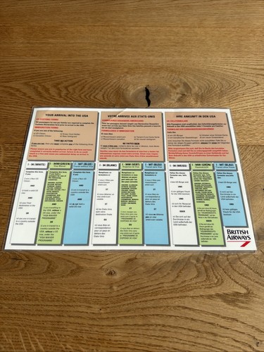 Safety card british airways - safety, *