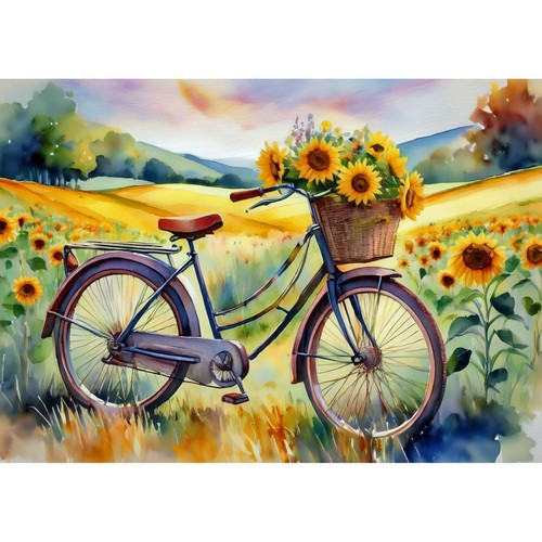 Postkarte fahrrad im - postkarte.,